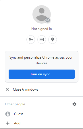 use chrome with google account