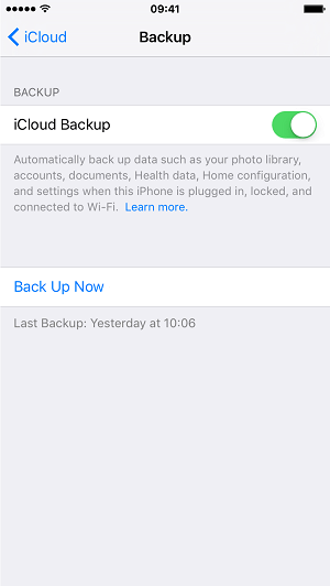 How to back up iPhone 6 to iCloud