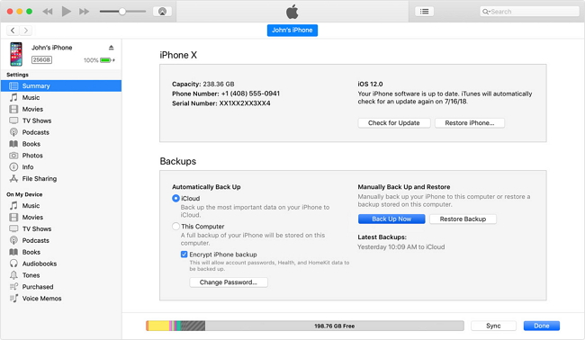 How to backup iPad to iTunes