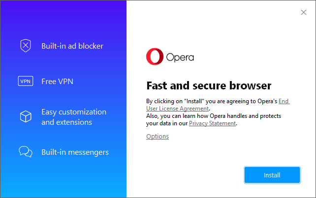 Re-install Opera on new PC.
