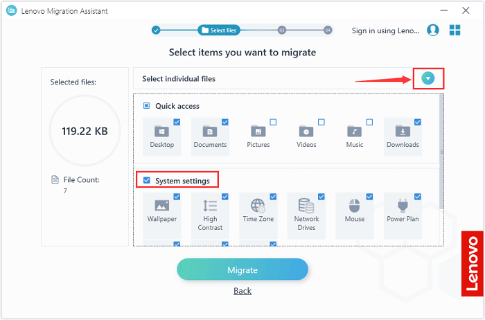 lenovo migration assistant 4