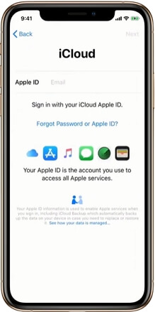 login to icould with apple id