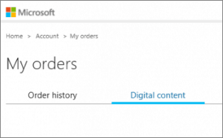 find the product key in microsoft store