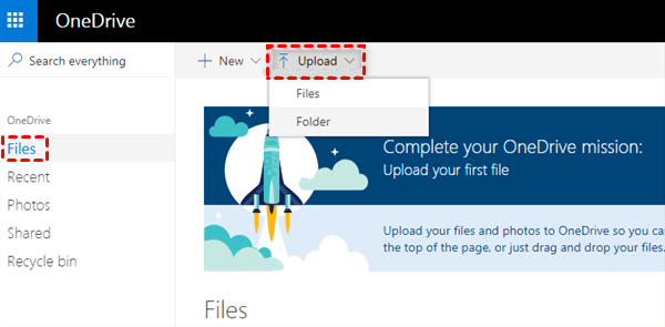 onedrive upload