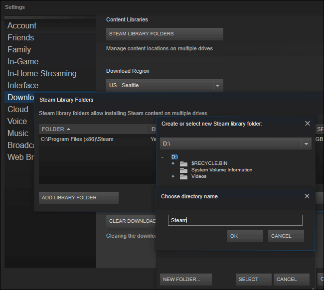 move steam game to another drive step 1