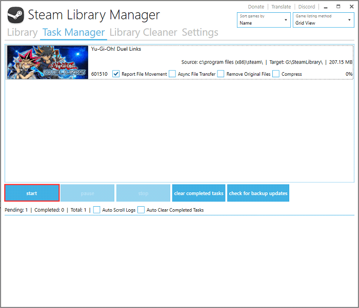 move steam game to another drive in steam library manager step 2