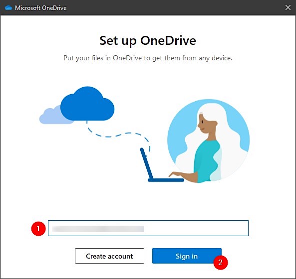 setup onedrive