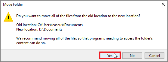 move user folder to d drive