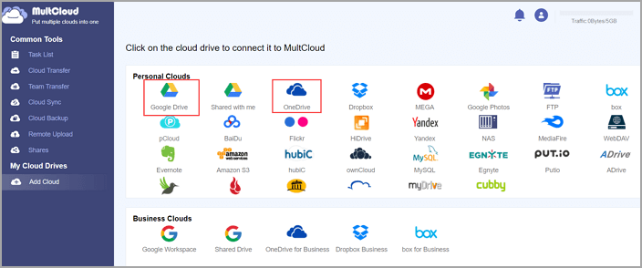 add cloud from MultCloud