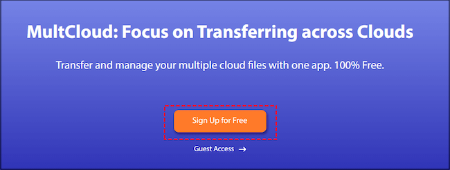 sign in multcloud