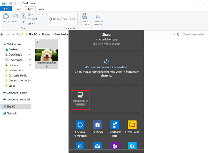HomeGroup Not Showing up Windows 10? Use Share - 2