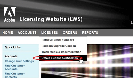 obtain license certificates