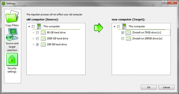 Windows Server migration tool - WinServ