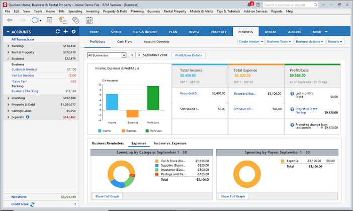 quicken interface