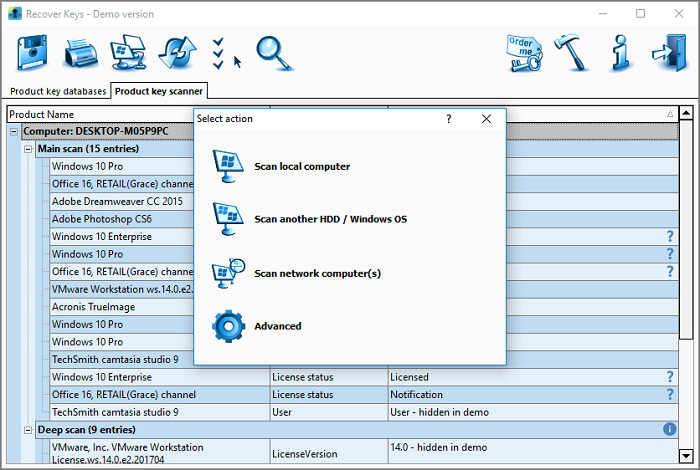 recoverkeys