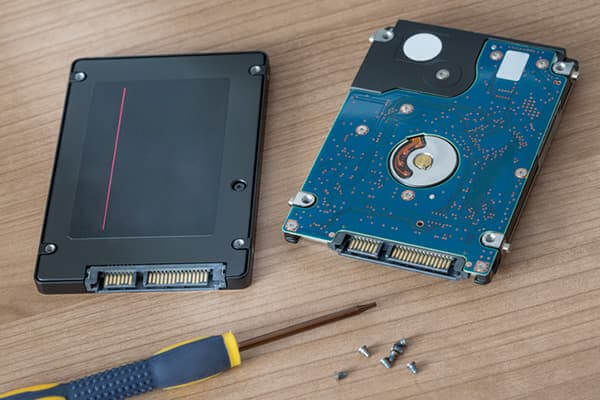 remove old hard drive from laptop and boot from the cloned one