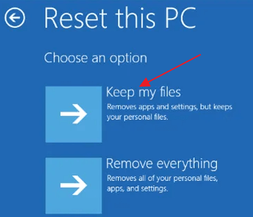 reset this pc