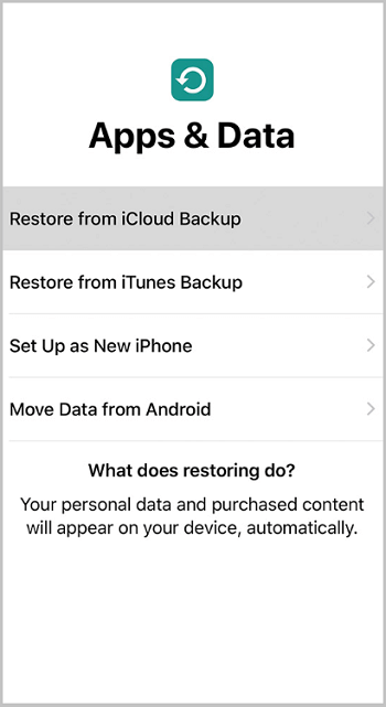 How to transfer data to new iPhone using iCloud Backup