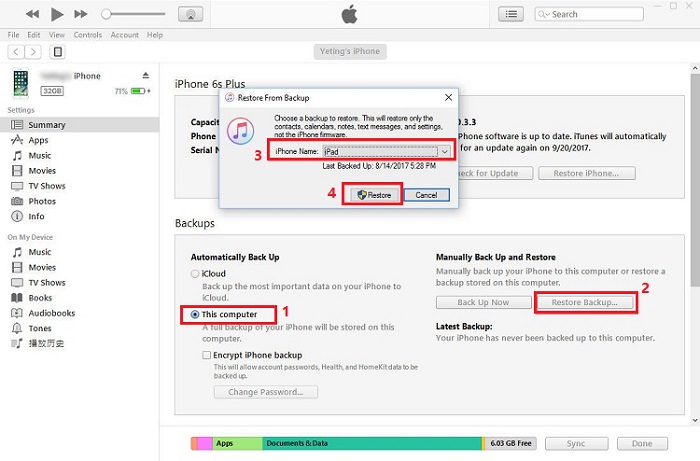 How to recover permanently deleted photos from iPhone via an iTunes backup