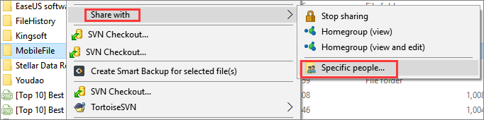 transfer files from PC to PC with LAN 