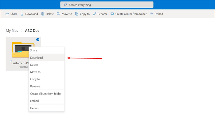 Download Files from OneDrive