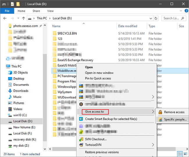 share files through shred folder-1