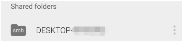 shared folder android