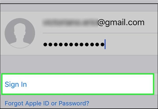 sign in apple id