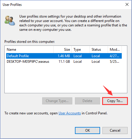 system properties user profiles  - 2