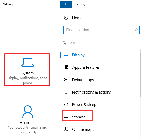 Open Windows Storage