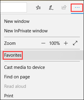 transfer bookmarks from chrome to edge -1