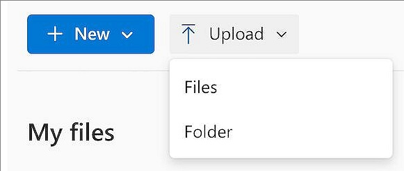 choose file or folder to onedrive