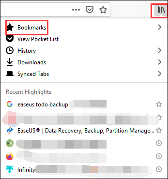 transfer firefox bookmarks