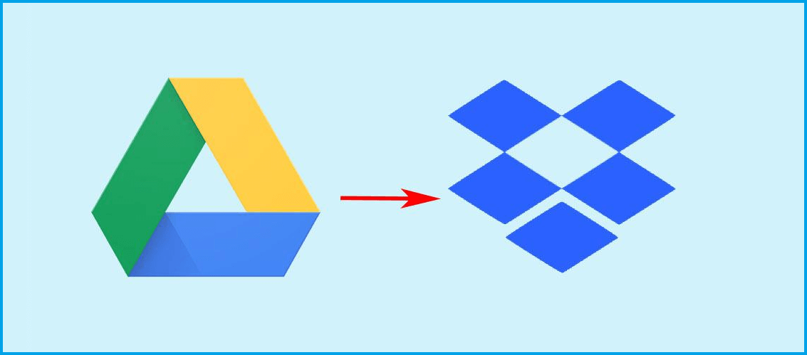 transfer files from google drive to dropbox