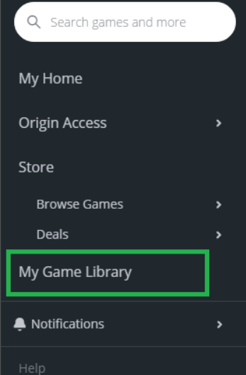 go to my game library 