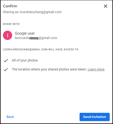 migrate my google photos to my new account