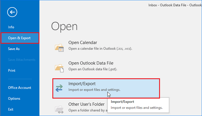 Use USB to transfer Outlook PST to new computer.
