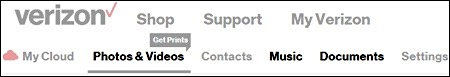 download photos from verizon cloud