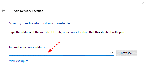 type ftp address