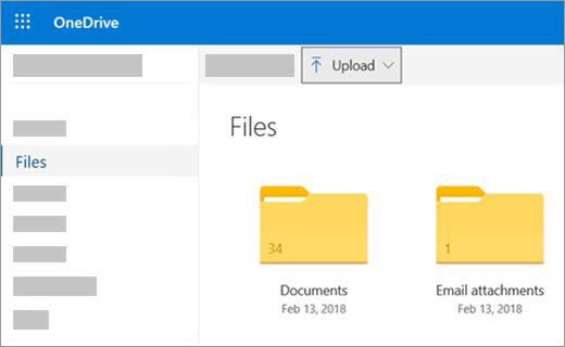 upload files onedrive