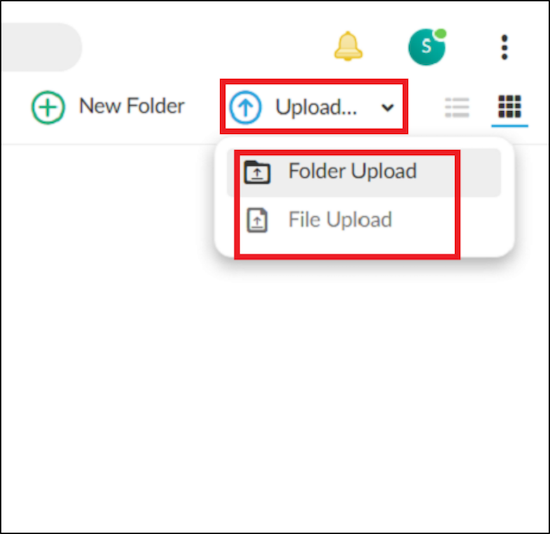 upload files or folder on mega