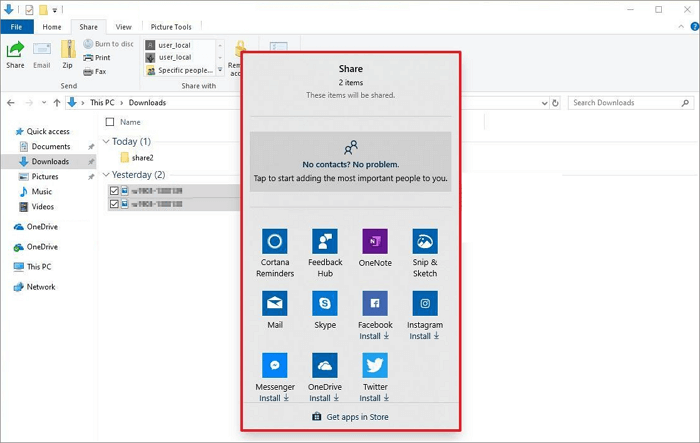 file sharing between Windows 7 and Windows 10 - Share