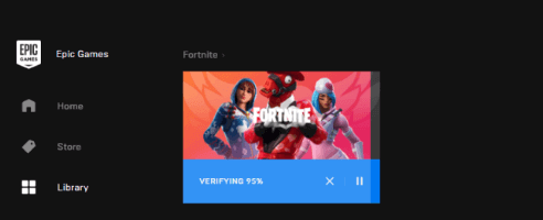 move Fortnite to another drive – verify installation