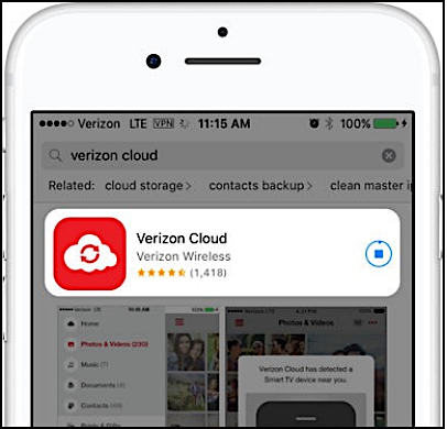 download verizon cloud