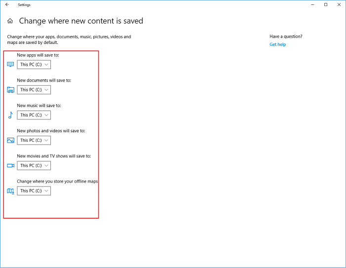 windows settings storage 2