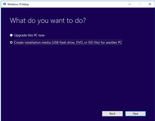 Create installation media