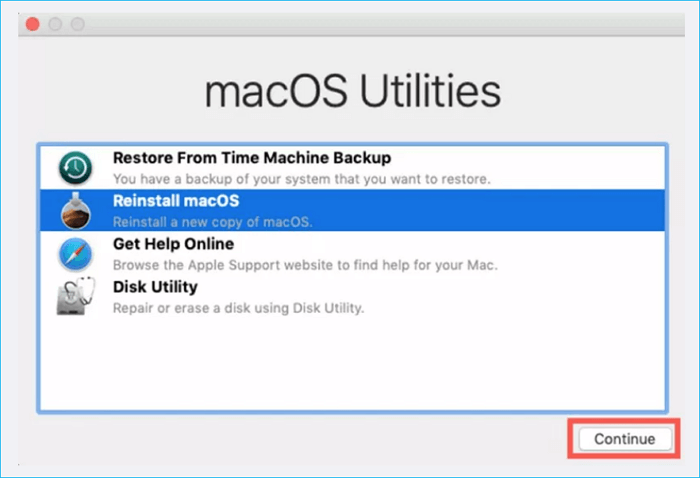 reinstall macos