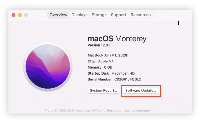 click software upgrade