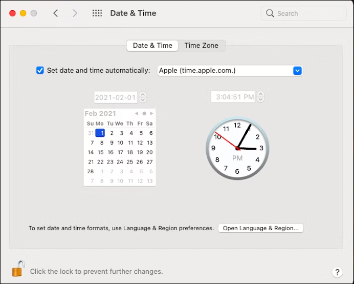 Wrong Date and Time