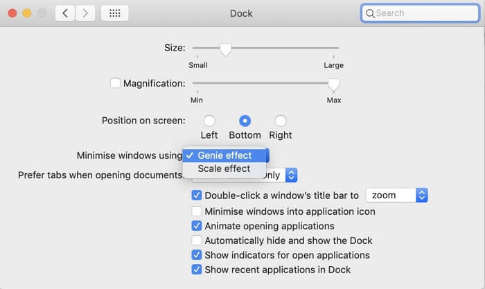 disable system visual effects to fix a slow mac